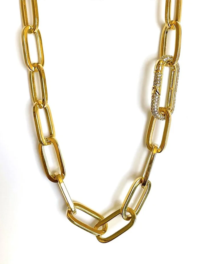 アクセサリー VAINON Destroyed Carabiner Necklace Destroyed